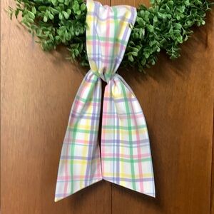 Yellow and Pink Plaid Ties Accessories